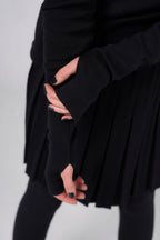 Classic plain Knit sweater | Black color