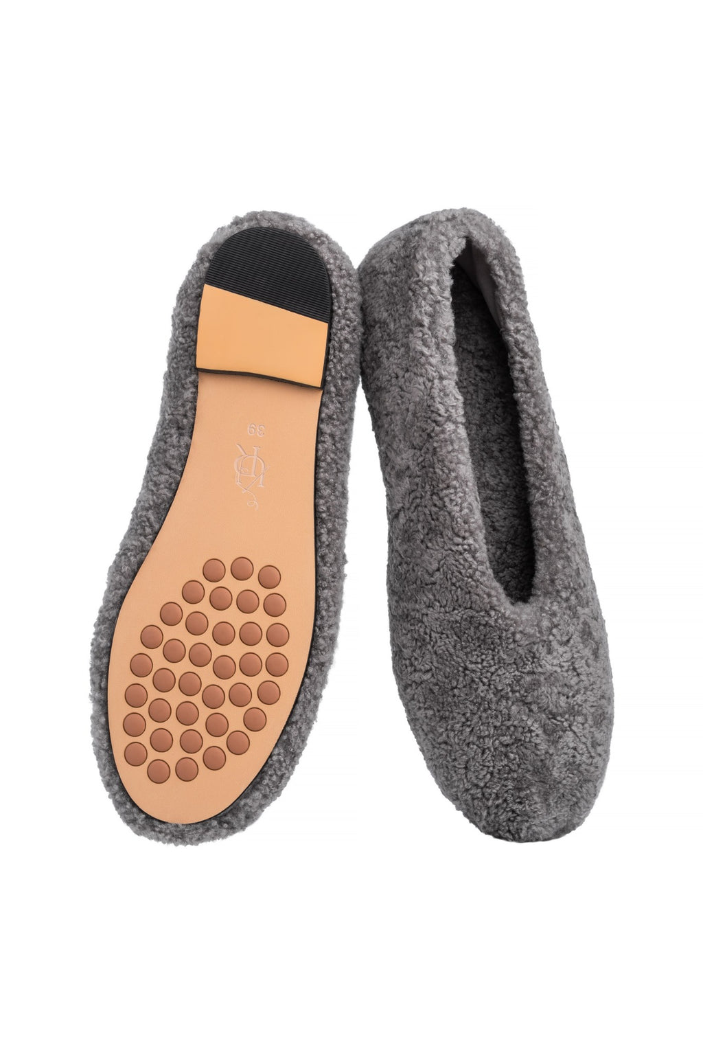 Gray slippers - sole and upper