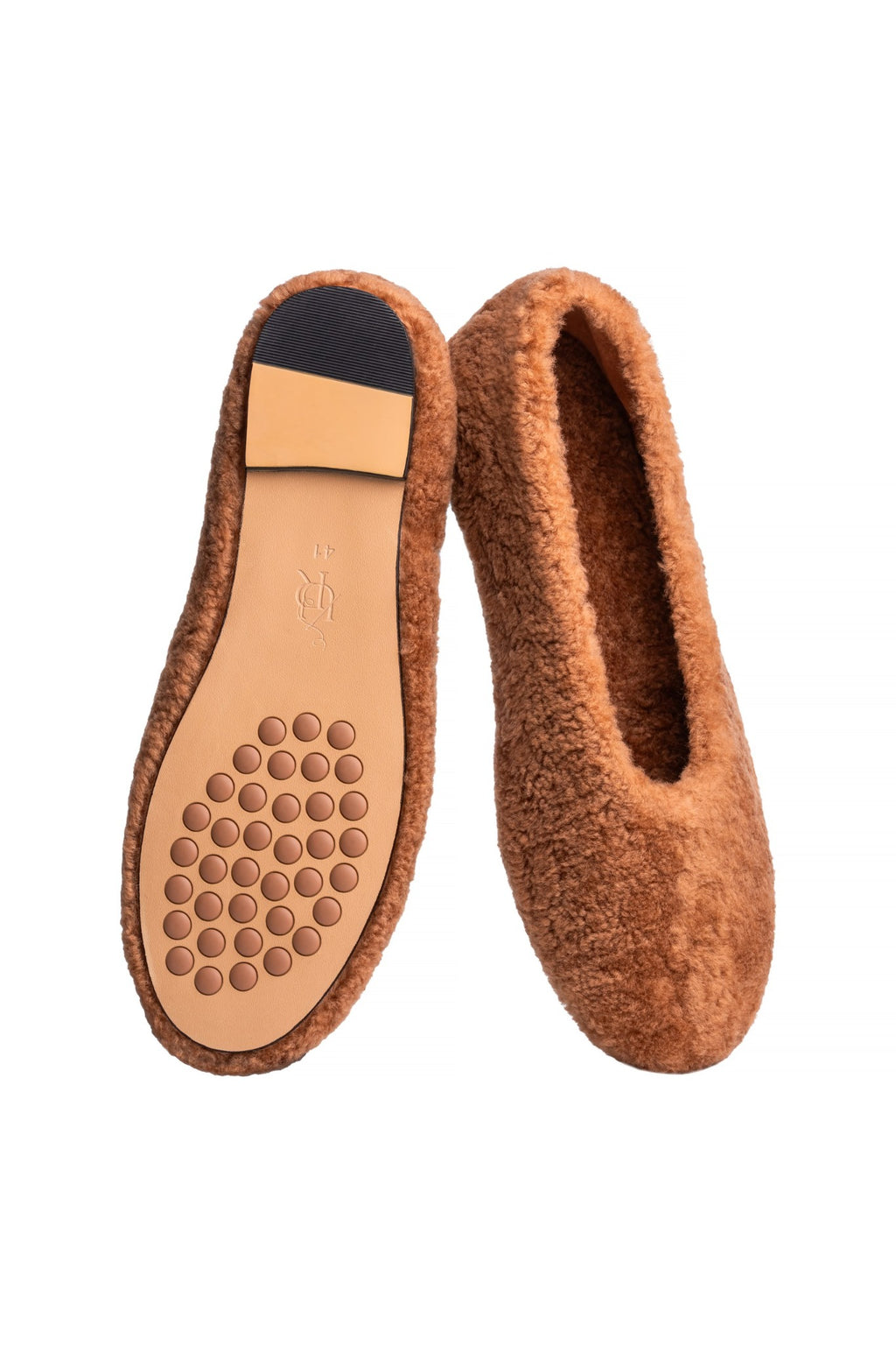 Brown slippers - sole and upper