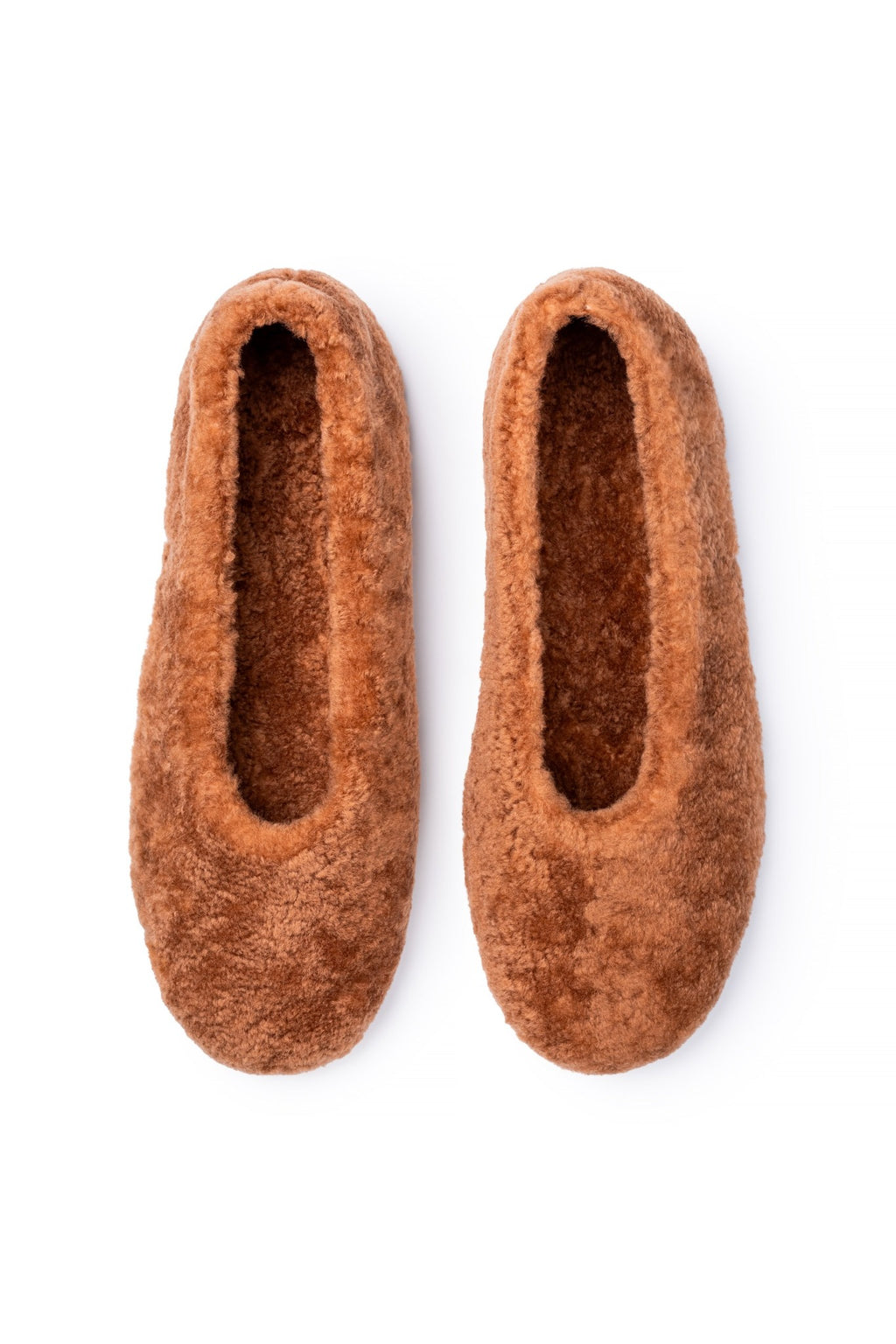 Brown slippers - rear view
