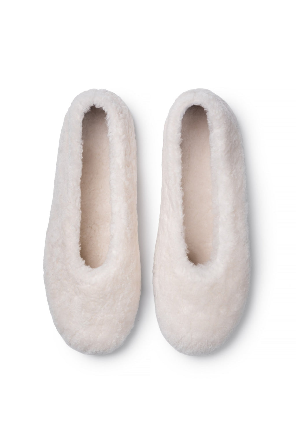 White slippers - rear view