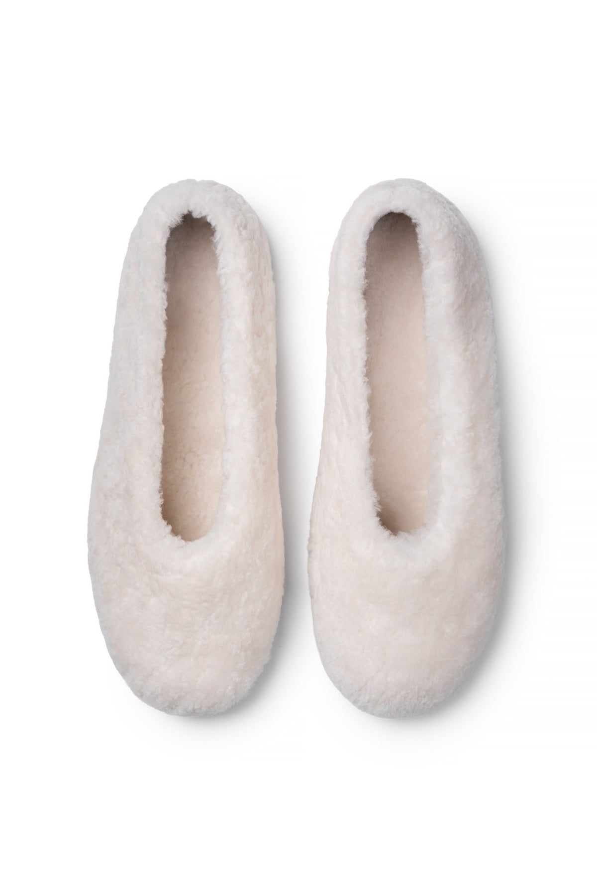 White slippers - rear view
