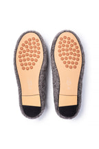 Gray slippers - top view