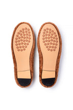 Brown slippers - top view