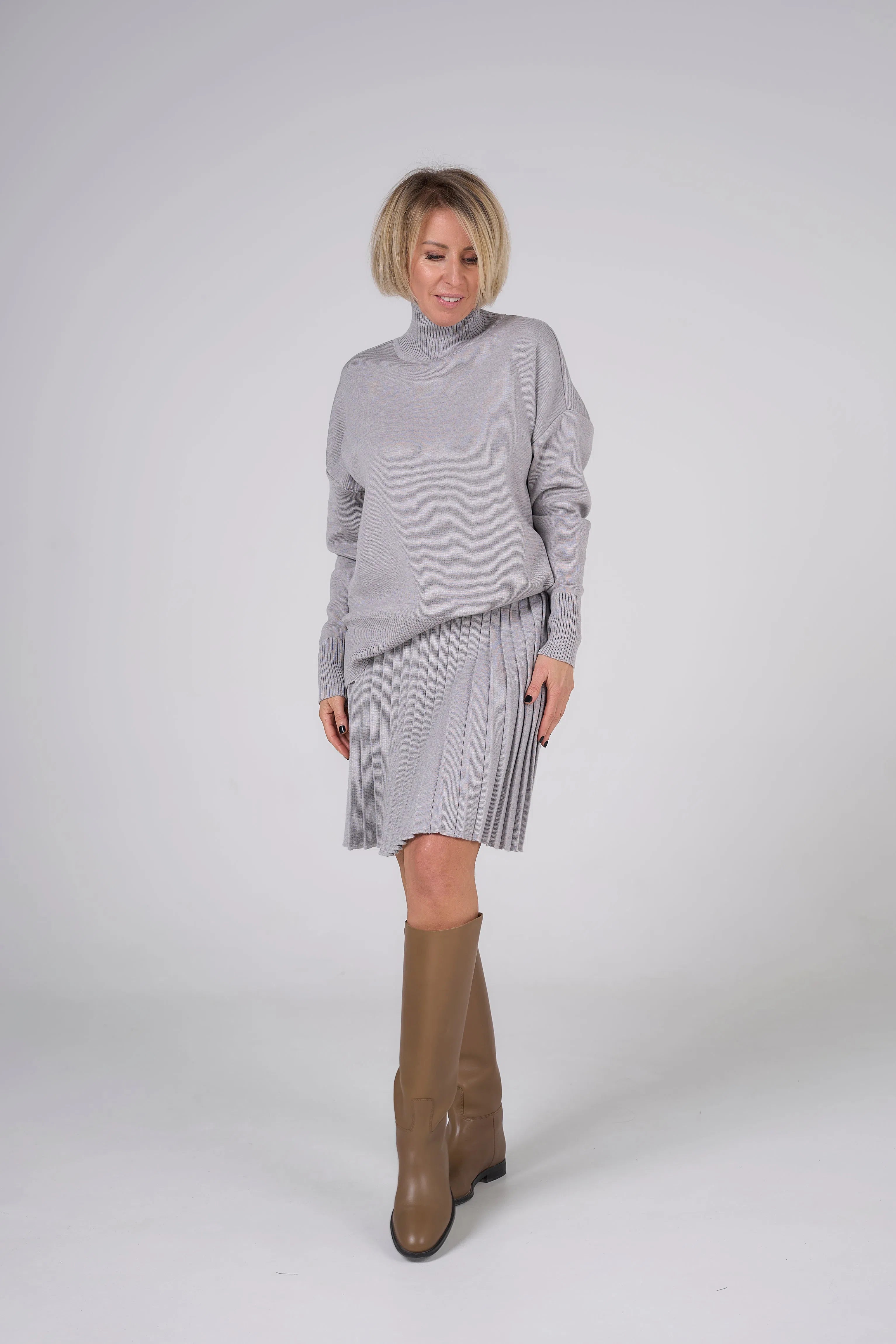 Fly Baby Pleated Suit | Gray color