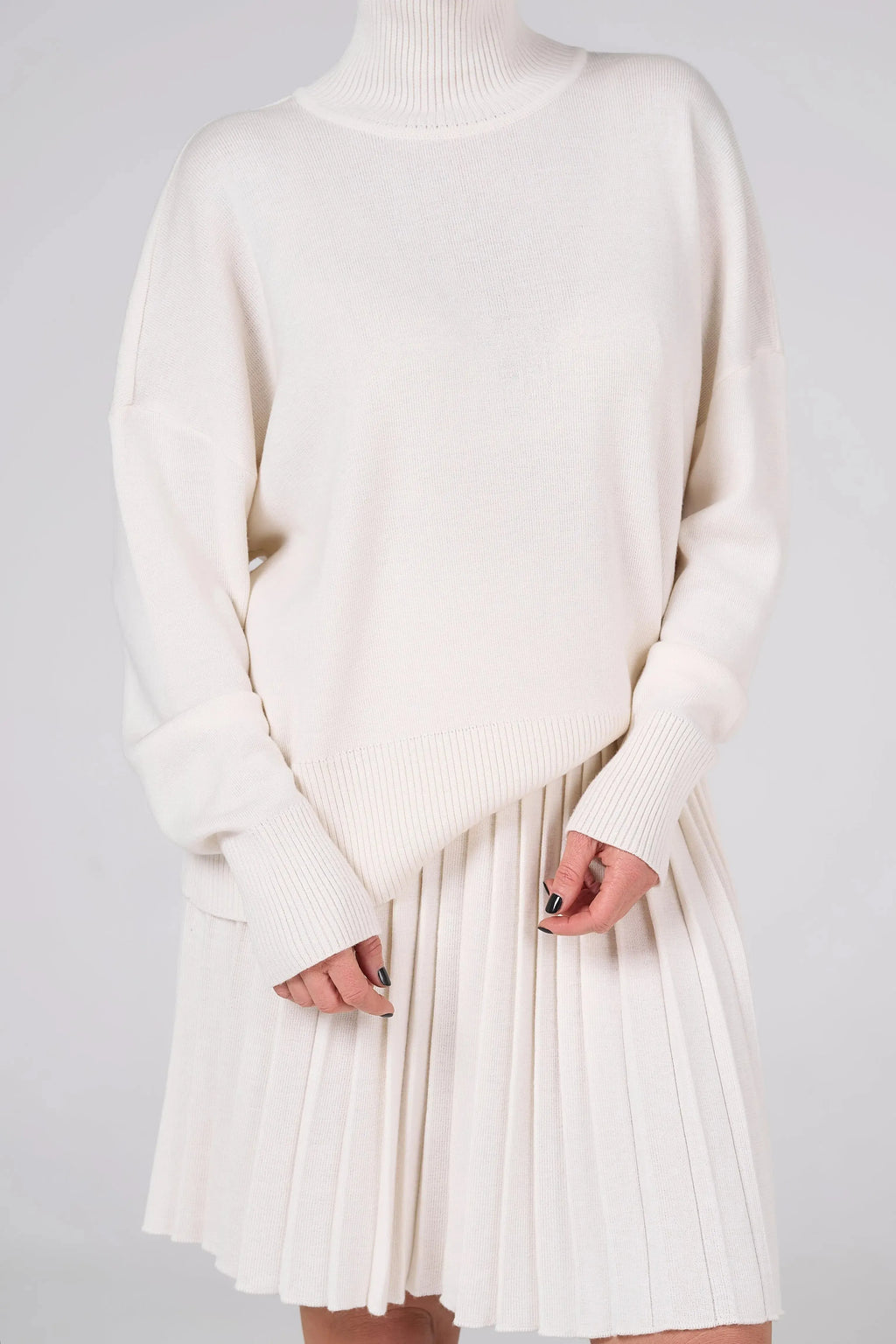 Fly Baby Pleated Suit | Milk color