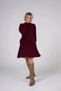 Fly Baby Pleated Suit | Wine color