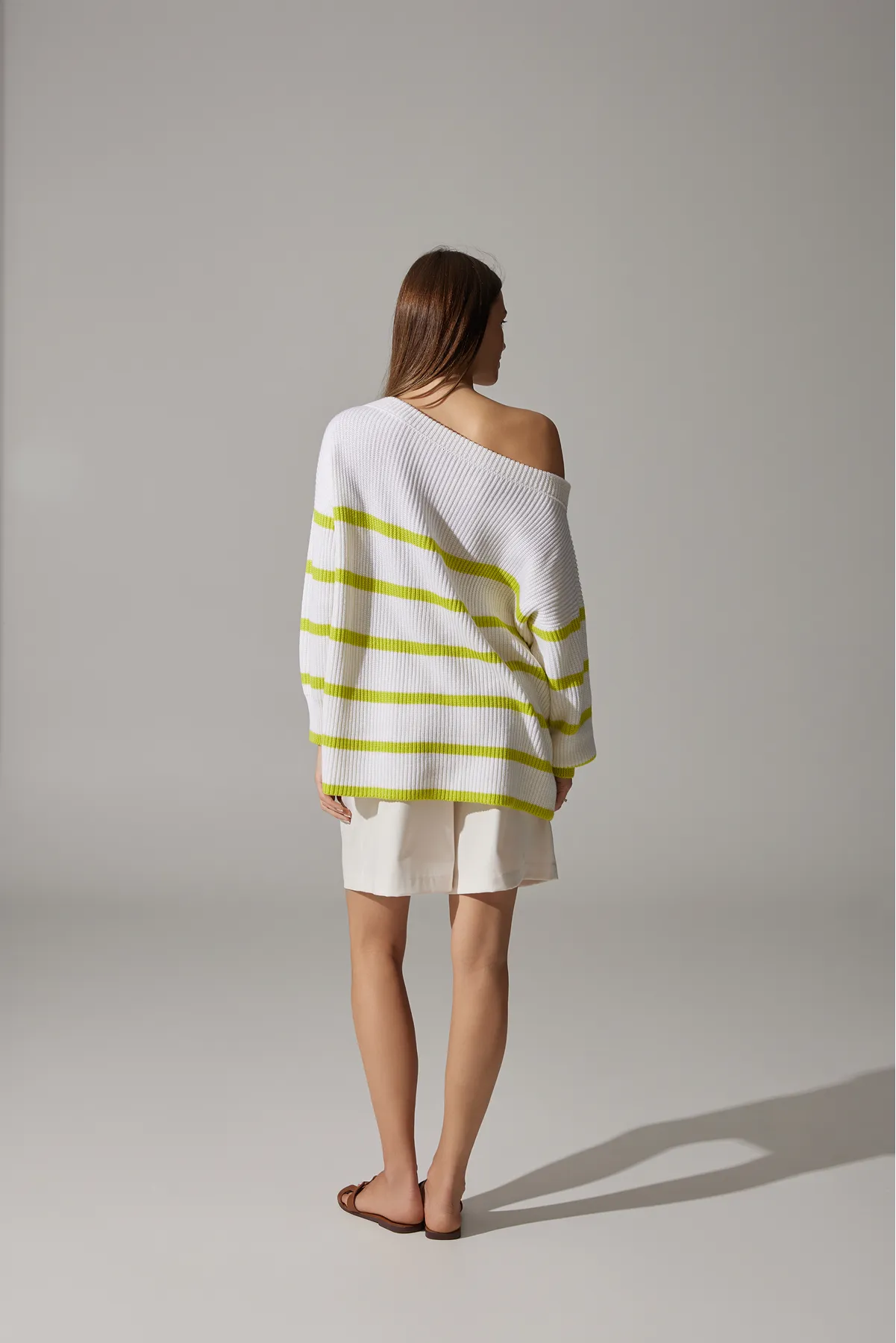 Merino Wool Sweater "Sea" | Lime