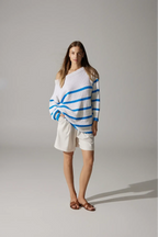 Merino Wool Sweater "Sea" | Blue