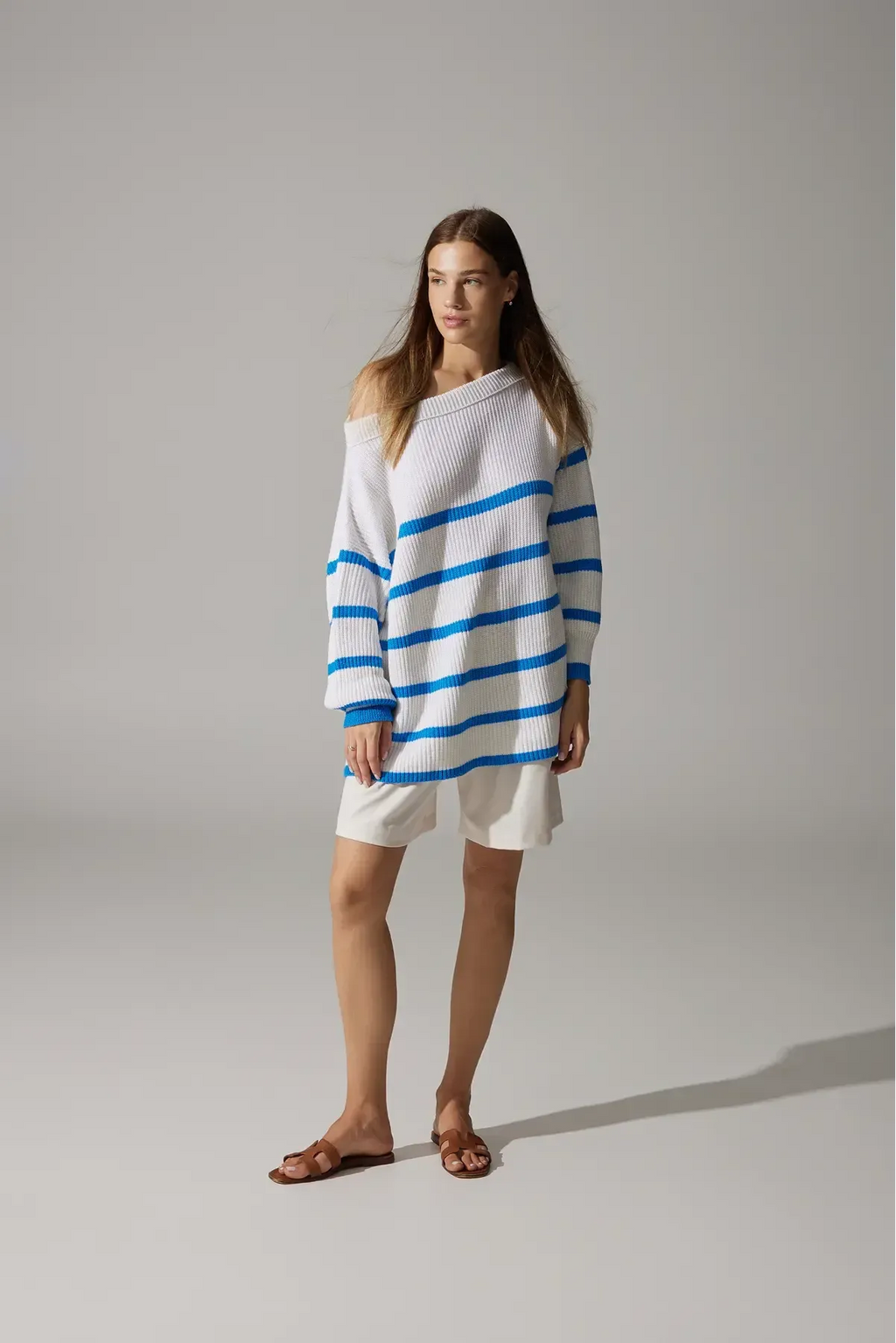 Merino Wool Sweater "Sea" | Blue