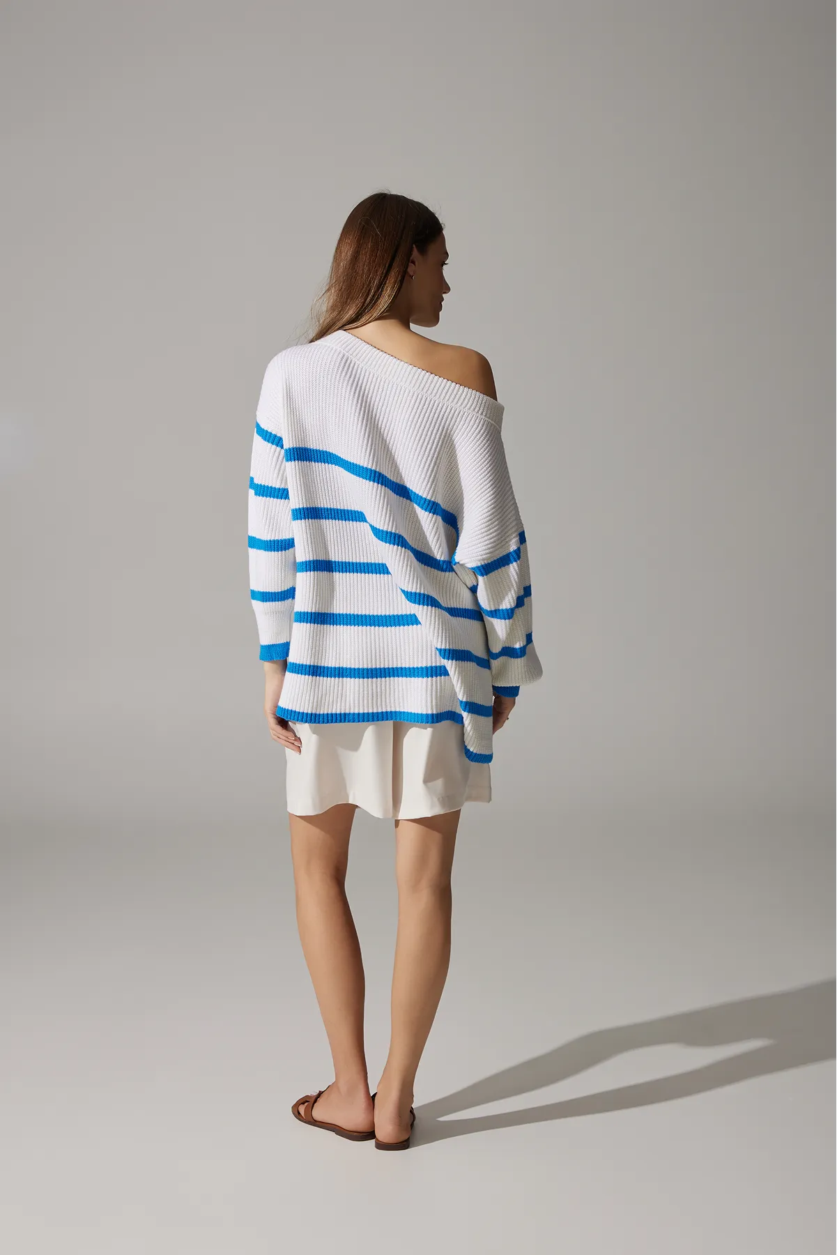 Merino Wool Sweater "Sea" | Blue