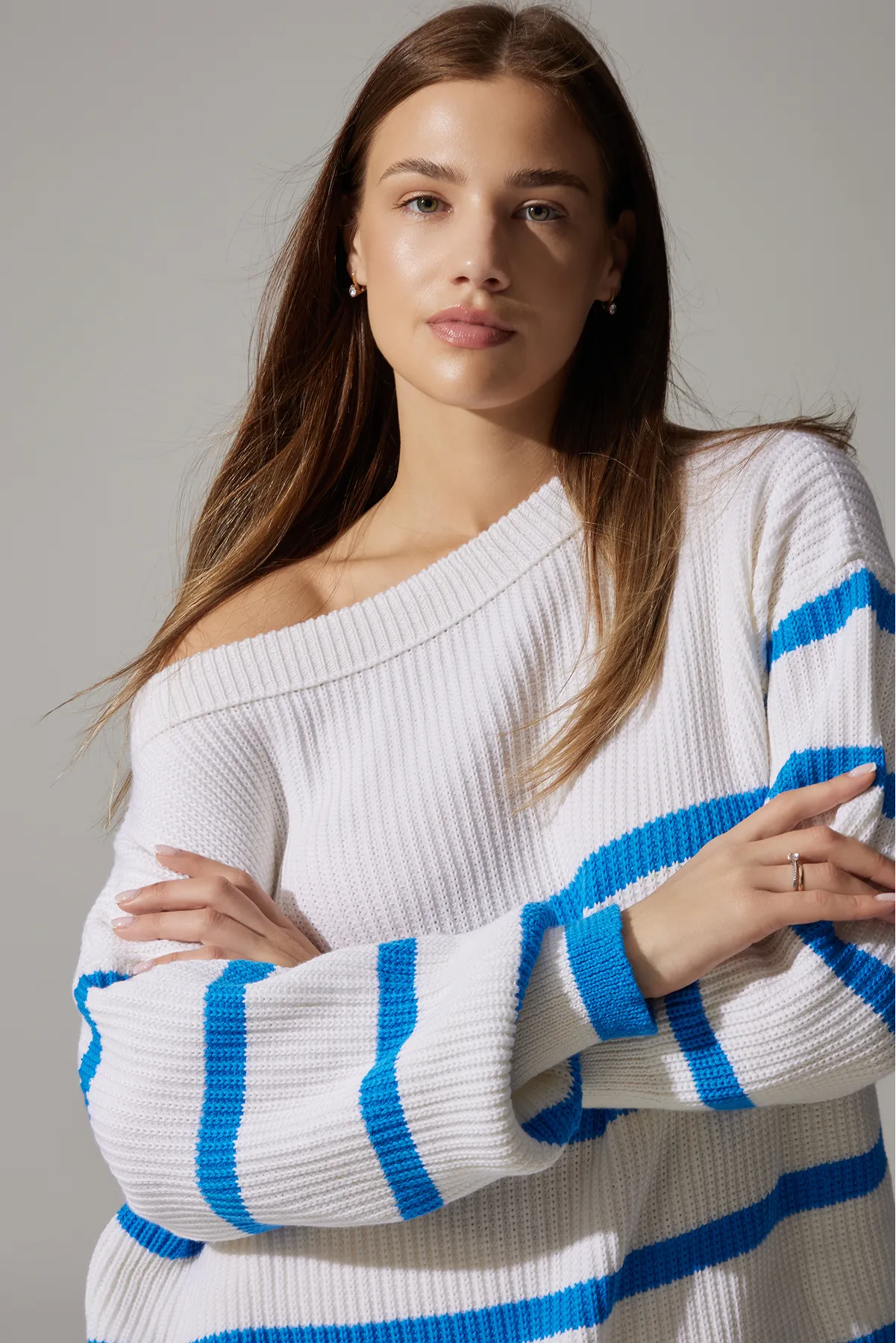 Merino Wool Sweater "Sea" | Blue