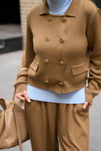 Knit Turtleneck Sweater | Light Blue