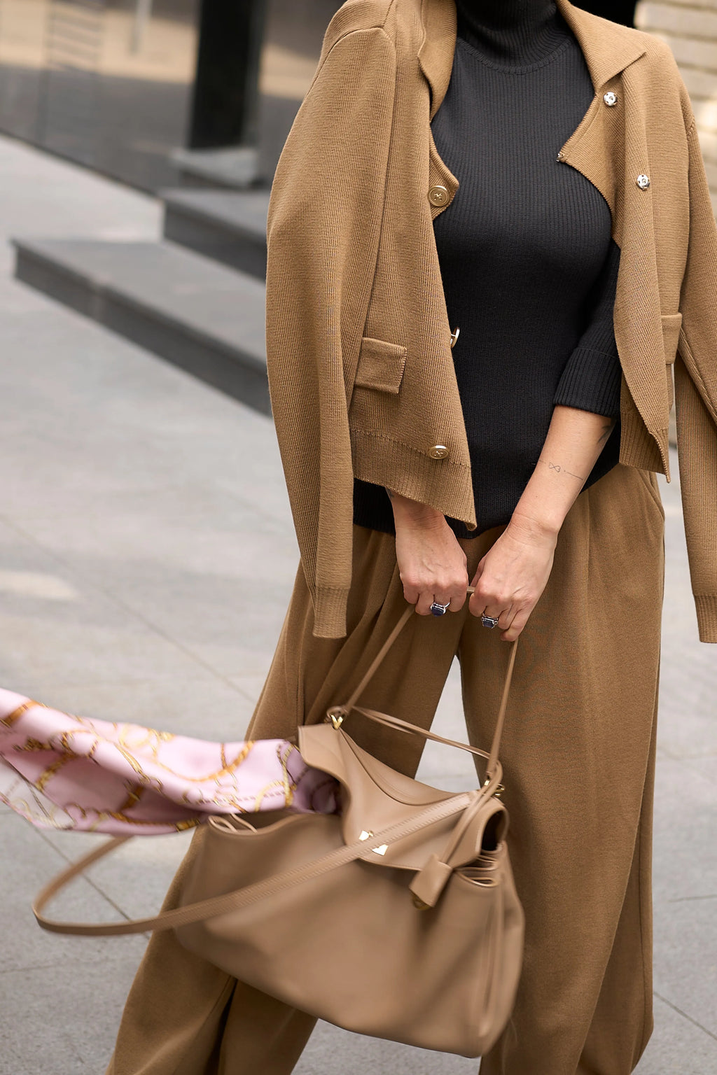 Knit Turtleneck Sweater | Anthracite