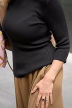 Knit Turtleneck Sweater | Anthracite