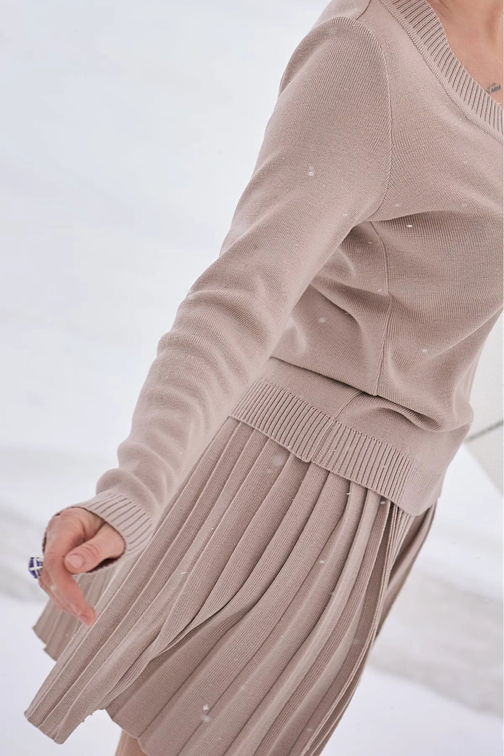 Fly Baby Spring Suit With Skirt | Latte