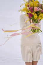 Merino Cashwool Fly Baby Spring Suit With Skirt | Vanilla