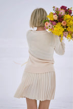 Merino Cashwool Fly Baby Spring Suit With Skirt | Vanilla