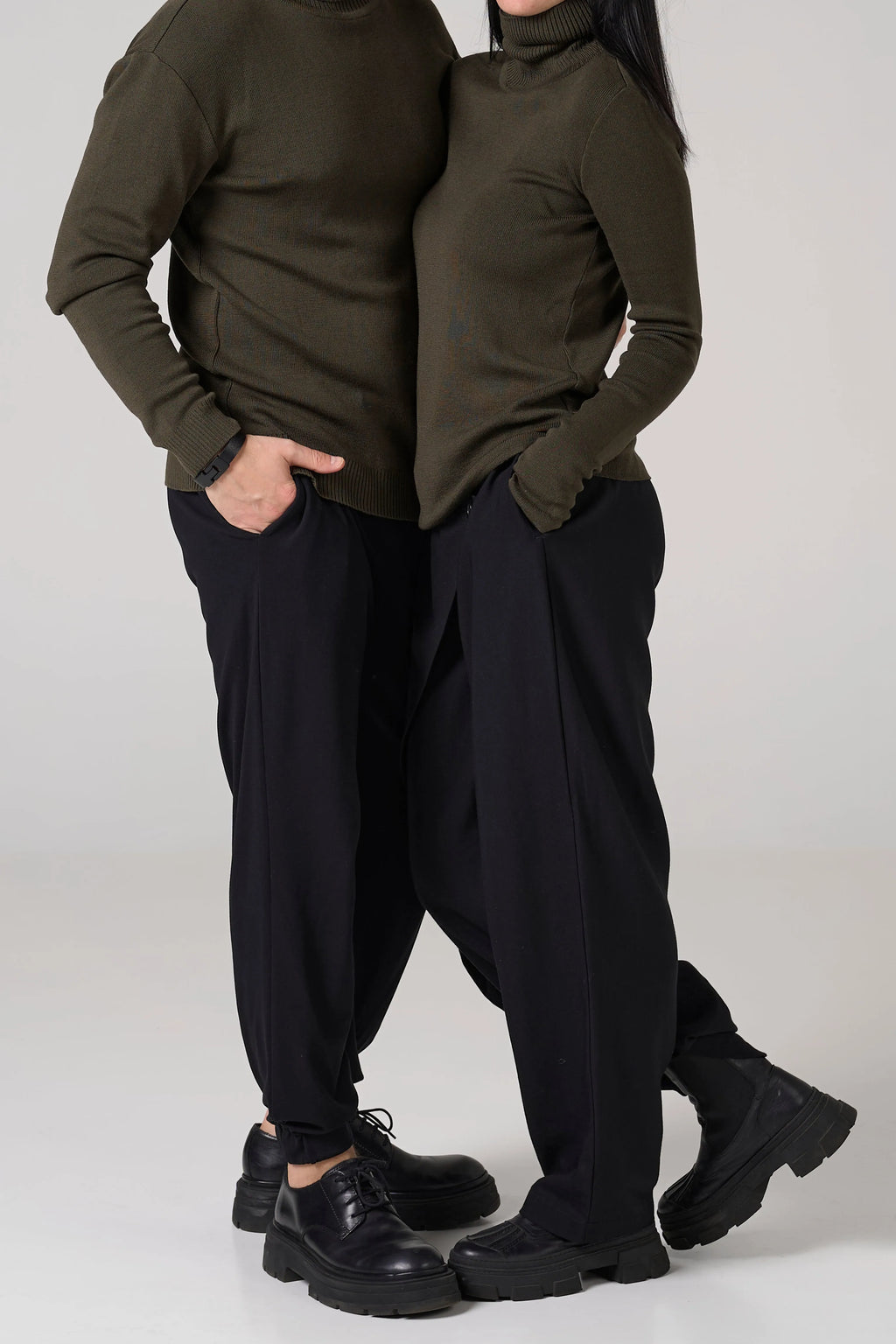 Man Classic plain Knit sweater | Khaki color