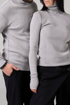 Man Classic plain Knit sweater | Gray color