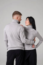 Man Classic plain Knit sweater | Gray color