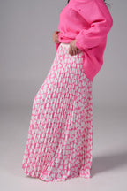 Ripped Merino Wool Sweater | Pink