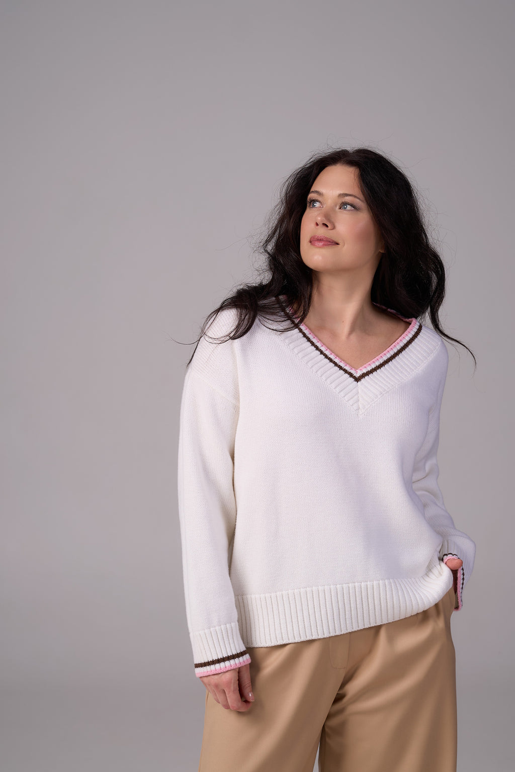 Knit Sweater “Lorenzo” | White Color