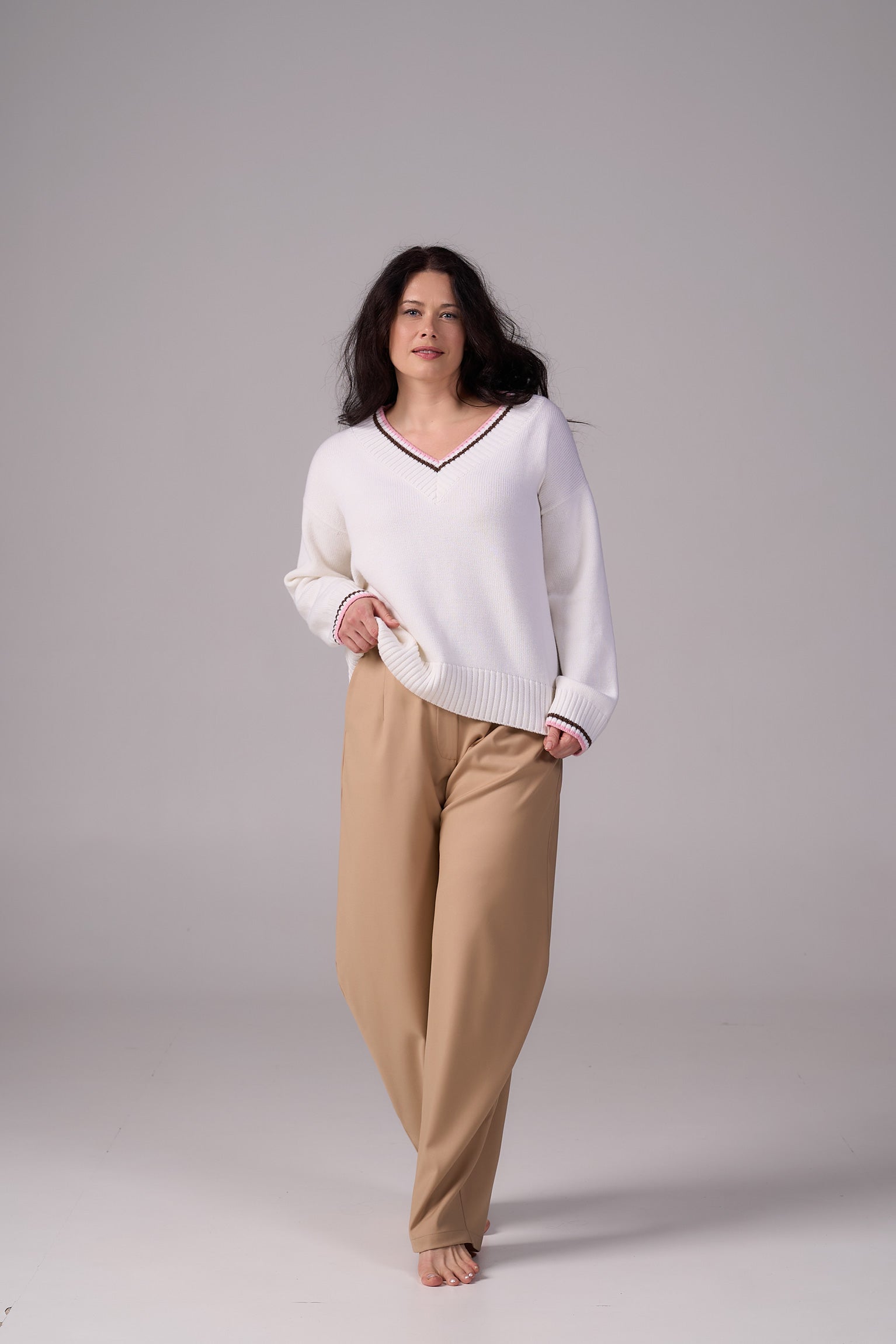 Knit Sweater “Lorenzo” | White Color