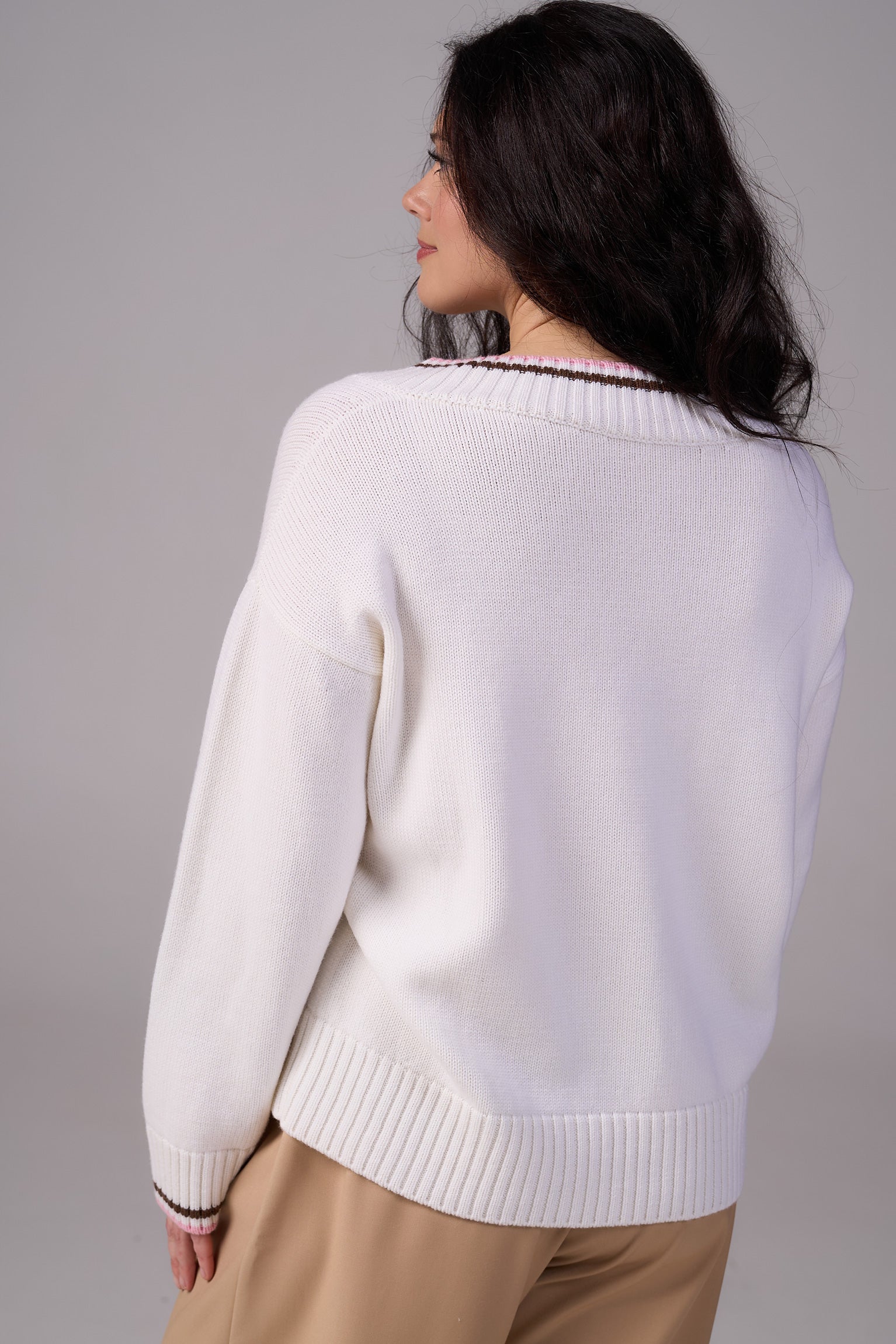 Knit Sweater “Lorenzo” | White Color