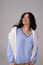 Knit Sweater “Lorenzo” | Sky Blue Color