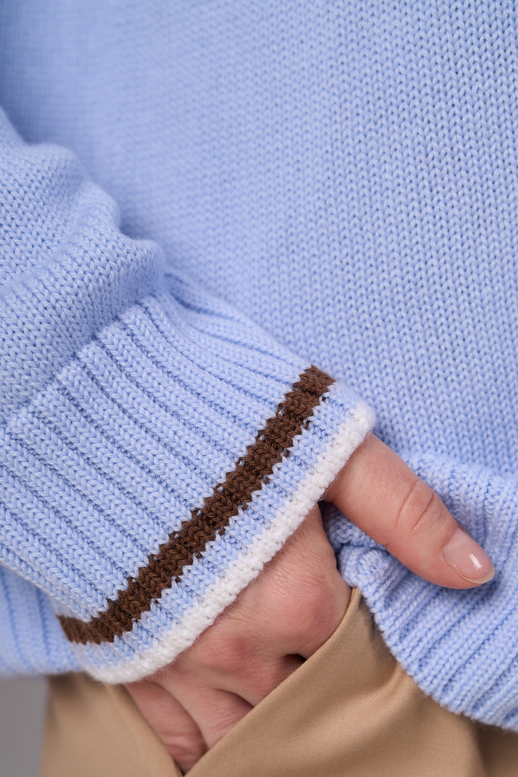 Knit Sweater “Lorenzo” | Sky Blue Color