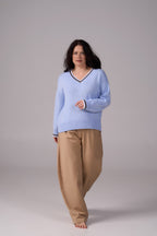 Knit Sweater “Lorenzo” | Sky Blue Color