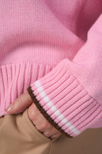 Knit Sweater “Lorenzo” | Light Pink Color