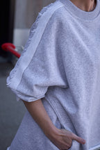 NADA cotton suit in Gray Melange