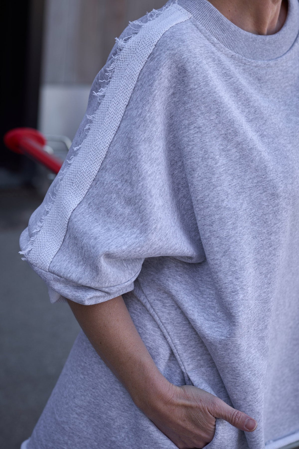 NADA cotton suit in Gray Melange