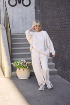 NADA cotton suit in Ecru