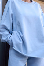 Nada Cotton Suit | Blue Color