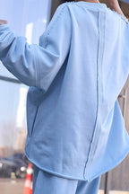 Nada Cotton Suit | Blue Color