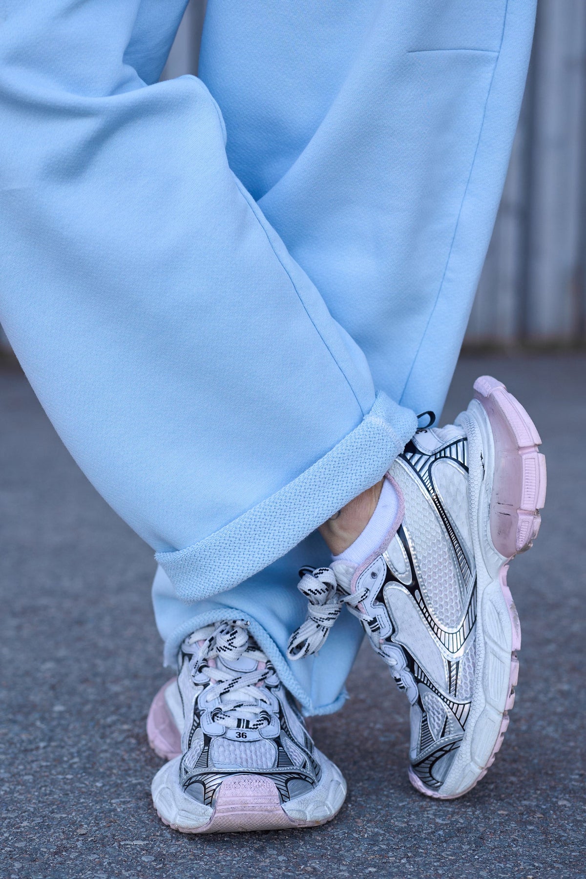 NADA cotton suit in Light Blue
