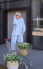 Nada Cotton Suit | Blue Color