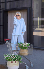 NADA cotton suit in Light Blue