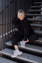 "Nada" Cotton Suit | Black Color