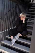 "Nada" Cotton Suit | Black Color