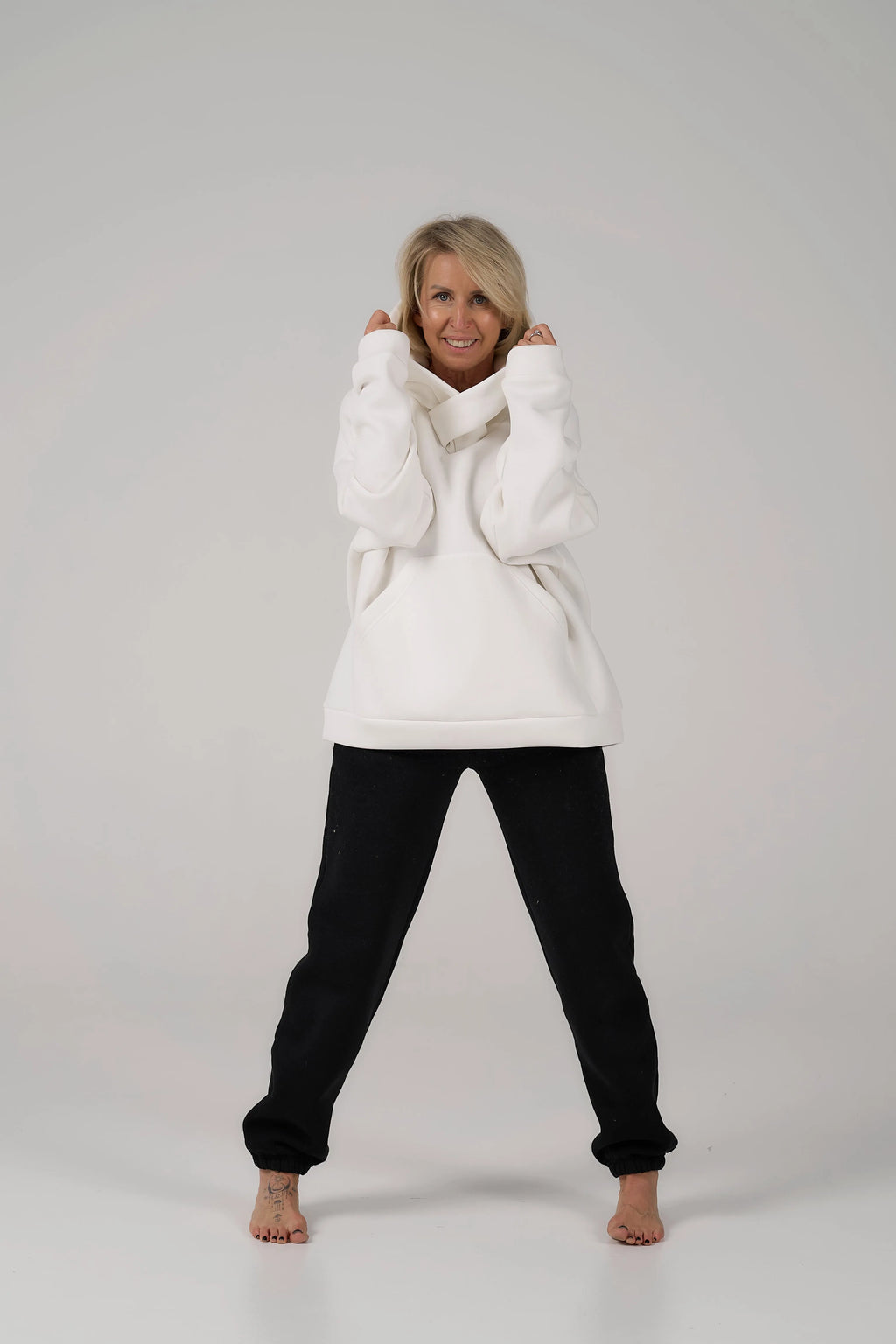 Cropped Hoodie | White