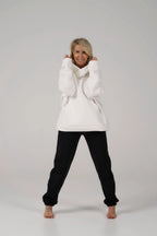 Cropped Hoodie | White