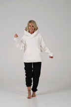 Cropped Hoodie | White