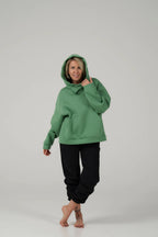 Cropped Hoodie | Light green