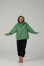 Cropped Hoodie | Light green