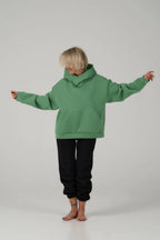 Cropped Hoodie | Light green