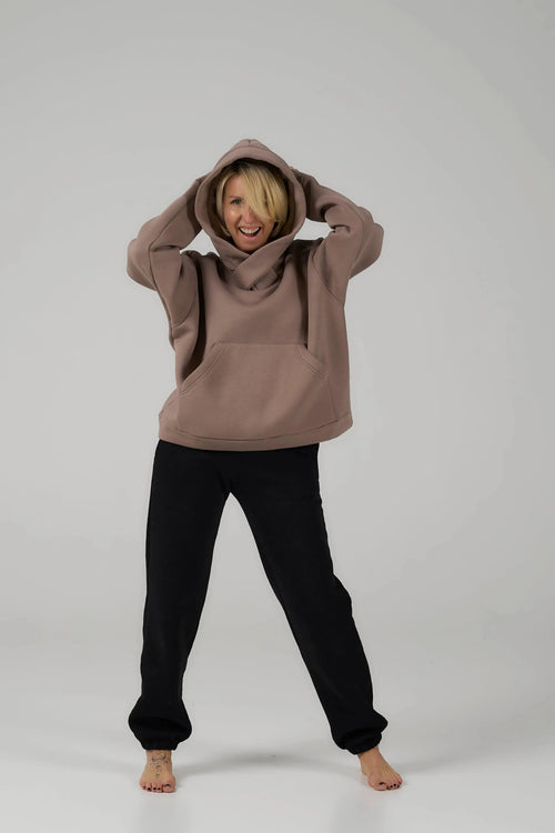 Cropped Hoodie | Cacao